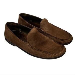 Tommy Bahama Men’s Brown Suede Leather Loafer Slip On Shoes